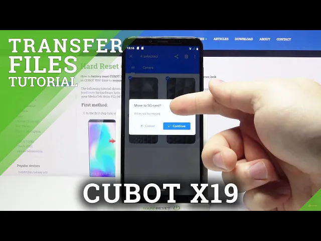 Video thumbnail for How to Transfer Files From CUBOT X19 – Move Data from Internal Storage to SD Card
