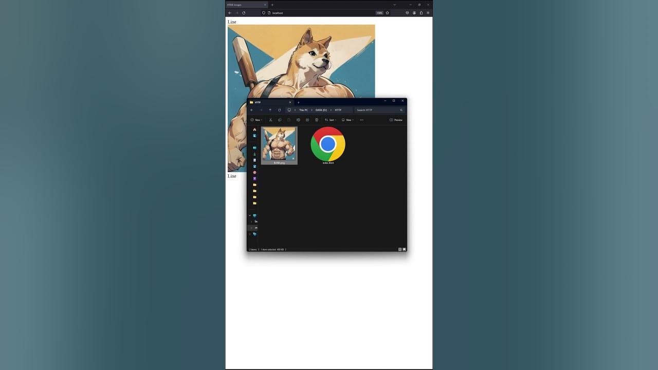 Video thumbnail for 1 MIN HTML/CSS PART 12 - Images