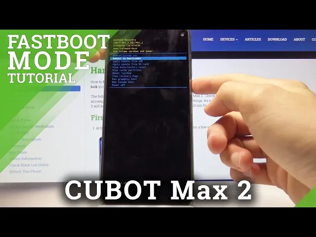 Video thumbnail for How to Use Fastboot Mode in CUBOT Max 2 - How to Open Fastboot