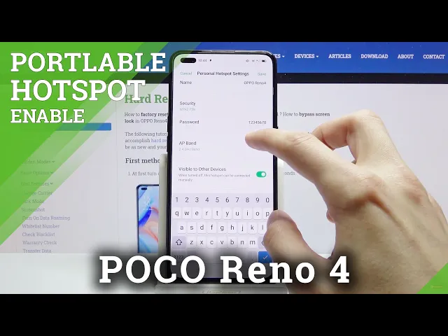 Video thumbnail for How to Activate Portable Hotspot in OPPO Reno 4 – Network Access Point