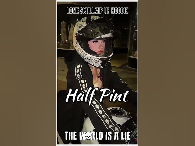 Video thumbnail for Half Pint Rocking a Lone Skull zip-up Hoodie from the World Is a Lie #shorts #short #shortvideo