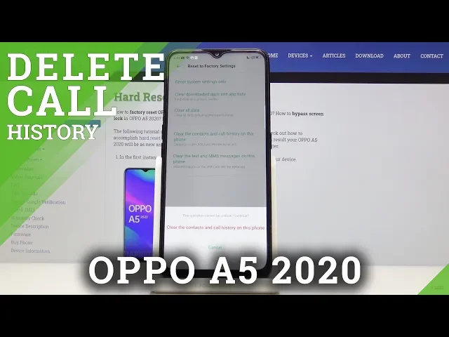 Video thumbnail for How to Clear Contacts and Calling History in OPPO A5 2020