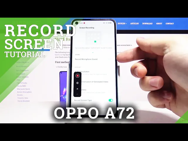 Video thumbnail for How to Use Screen Recorder in OPPO A72