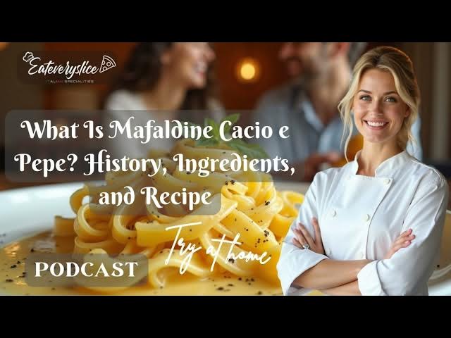 Video thumbnail for Mafaldine Cacio e Pepe | Classic Italian Pasta Recipe