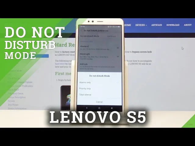 Video thumbnail for How to Enable Do Not Disturb Mode in LENOVO S5 - DND Settings