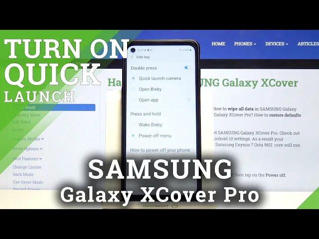 Video thumbnail for Enable Quick Launch and Open App Pressing Key - SAMSUNG Galaxy XCover Pro