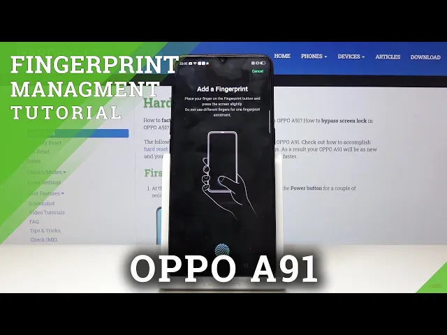 Video thumbnail for How to Add Fingerprint in OPPO A91 – Set Fingerprint Lock