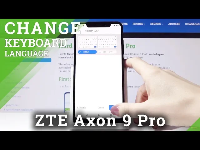 Video thumbnail for How to Change Keyboard Language in ZTE Axon 9 Pro – Keyboard Settings