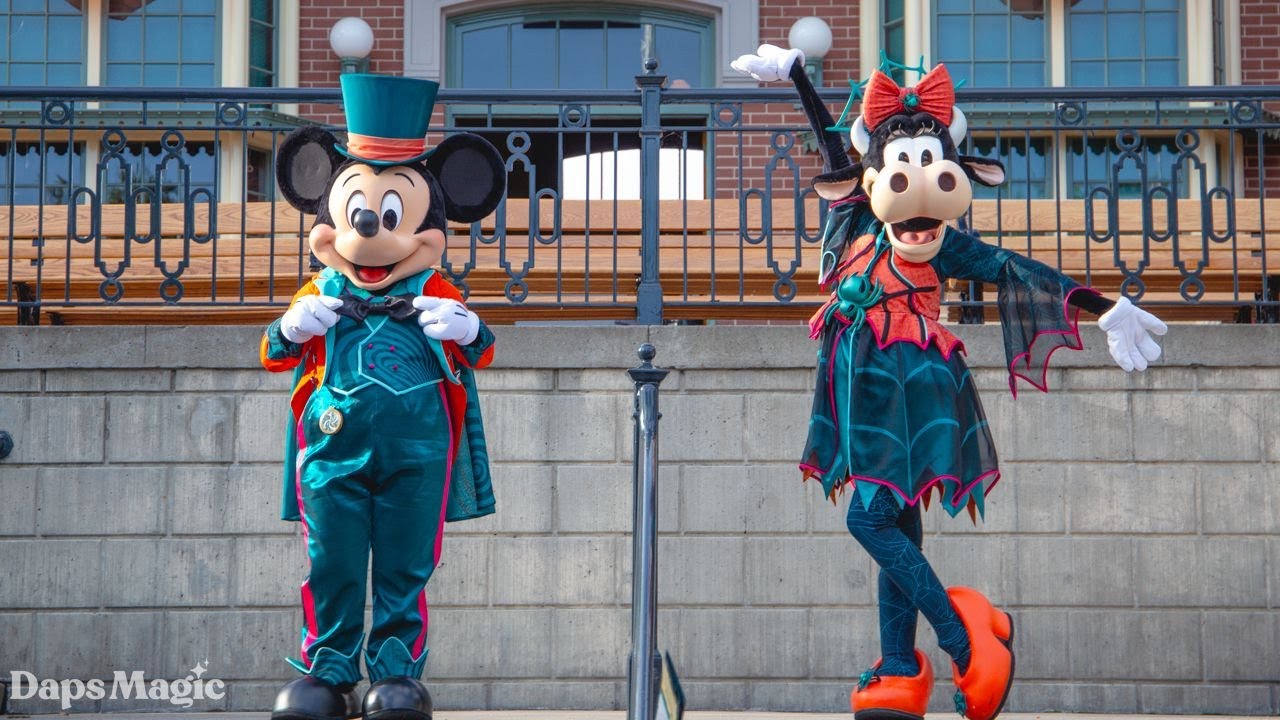 'Video thumbnail for Disneyland Halloween Time Opening Moment with Mickey Mouse & Clarabelle Cow'