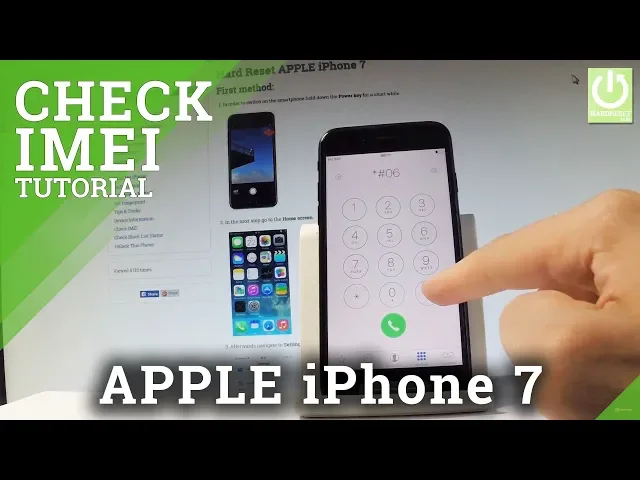 Video thumbnail for How to Check IMEI in iPhone 7 - APPLE IMEI Number