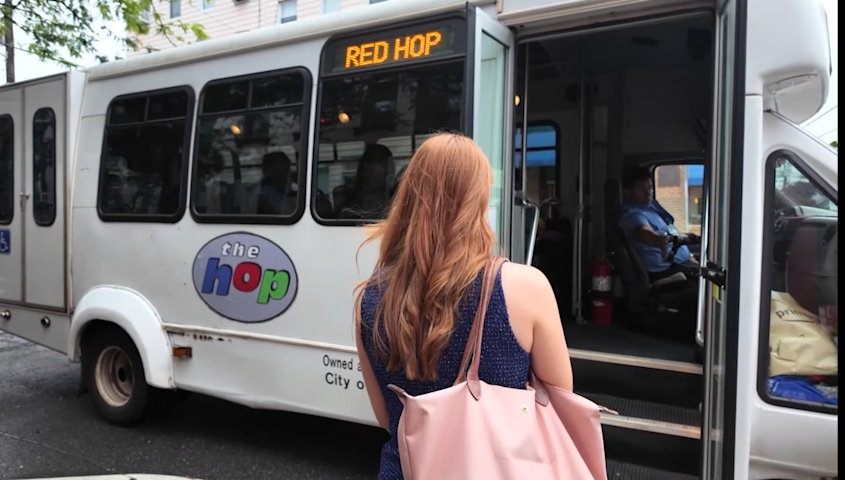 Video thumbnail for Free Hoboken HOP shuttle makes commuting around the city easier
