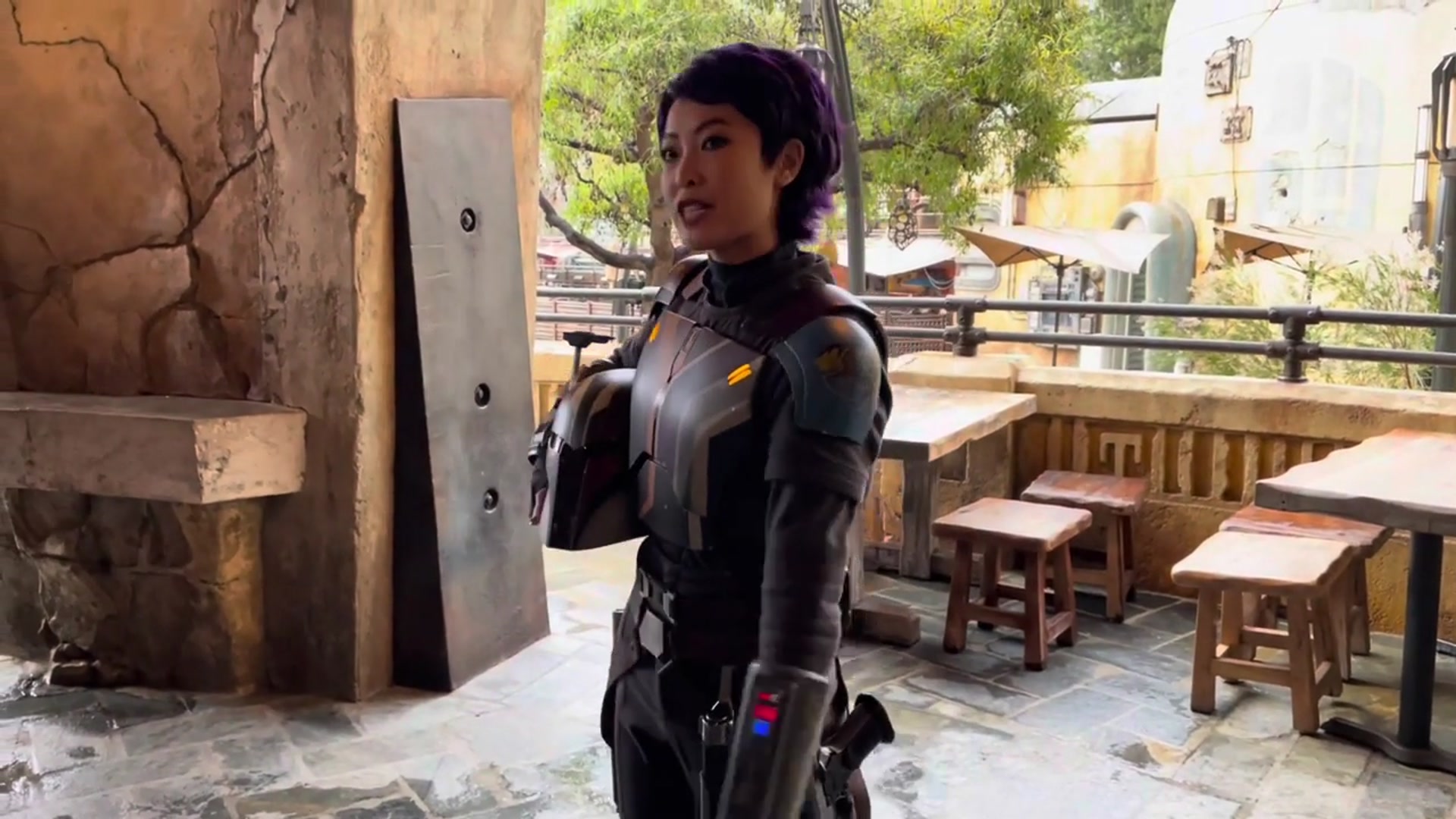 'Video thumbnail for Sabine Wren debuts for the Season of the Force at Disneyland'