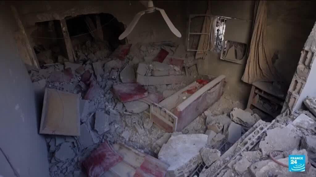 Video thumbnail for Lebanon says Israeli strikes hit south Beirut, country's south