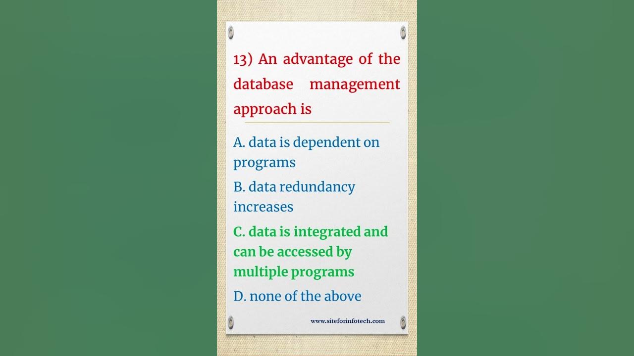 'Video thumbnail for DBMS MCQs Part-3 #mcq #mcqs #shorts #technology #mcqquestions #databasemanagementsystem #tech'