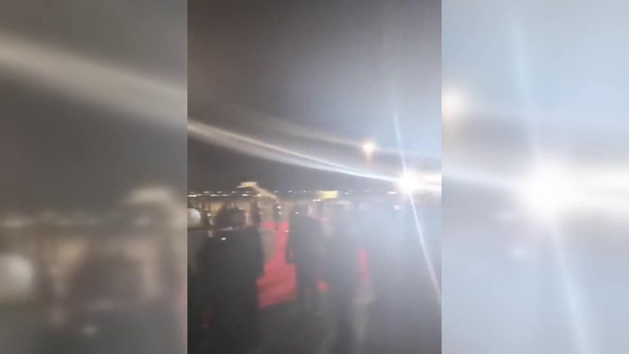 Video thumbnail for Iraq: Khamenei Funeral Rites Continue as Coffin Arrives in Iraq.