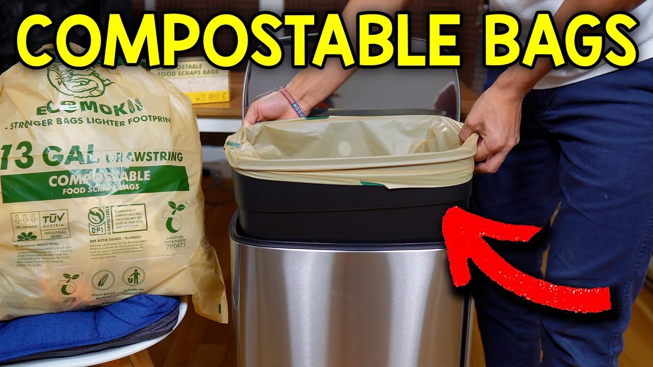 Video thumbnail for Testing Out The Ecomokii Compostable Trash Bags