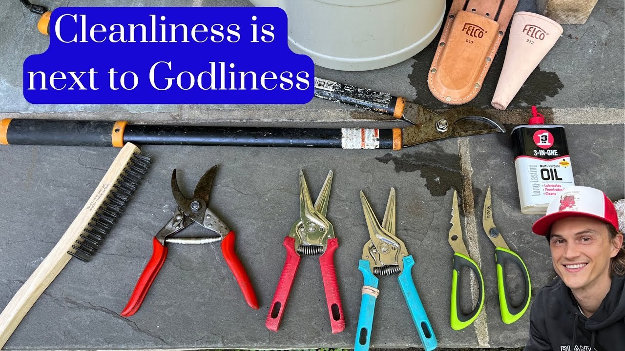 Video thumbnail for EASY Garden Tool Cleaning & Sharpening Tutorial - Essential to Good Gardening