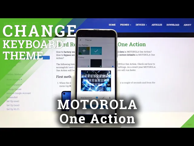 Video thumbnail for How to Customize Keyboard in MOTOROLA One Action – Keyboard Theme with Picture