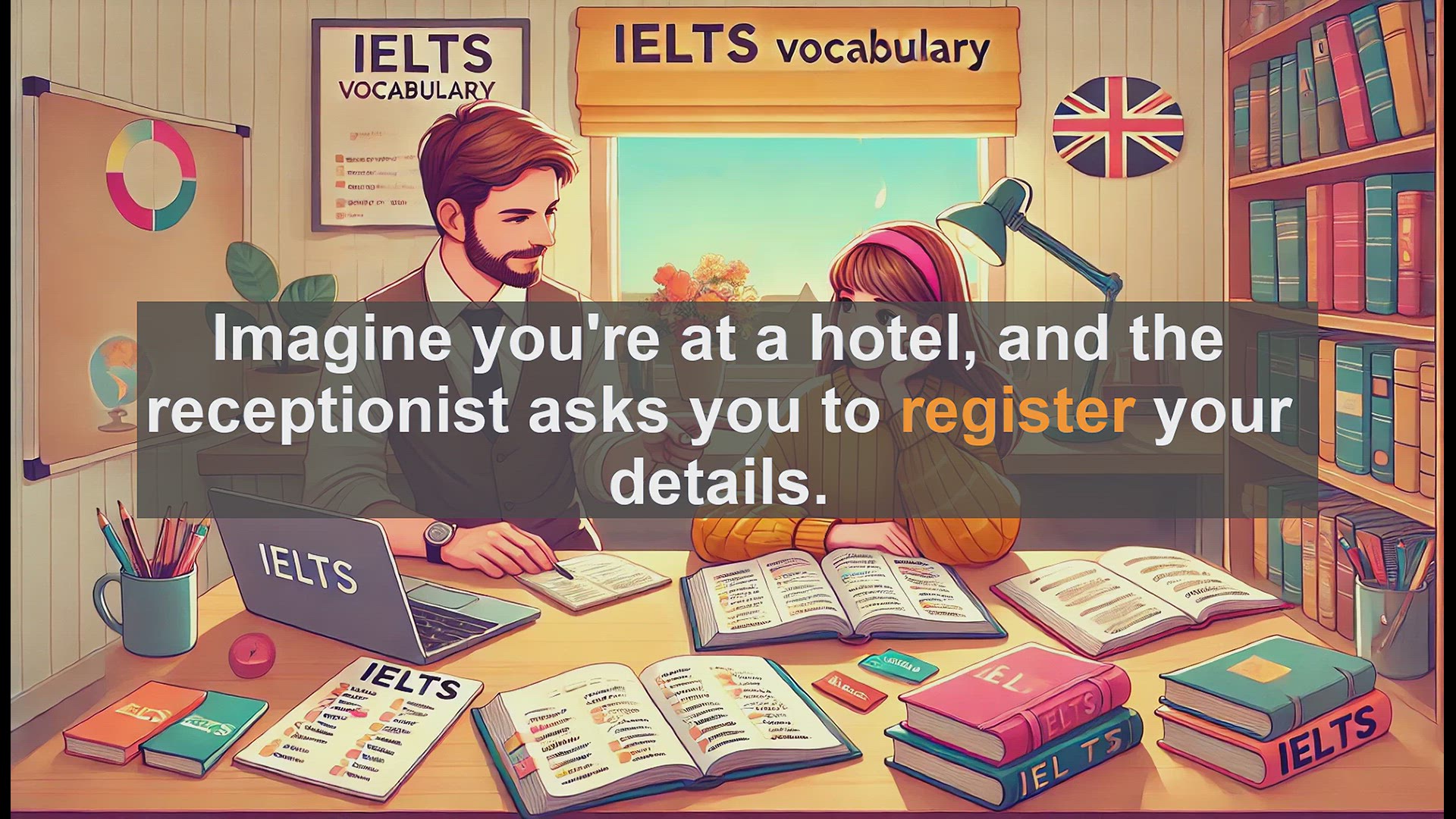 'Video thumbnail for 2500 Must Know IELTS 6.5 Vocabulary - What Does 'Register' Mean? IELTS Vocabulary Explained'
