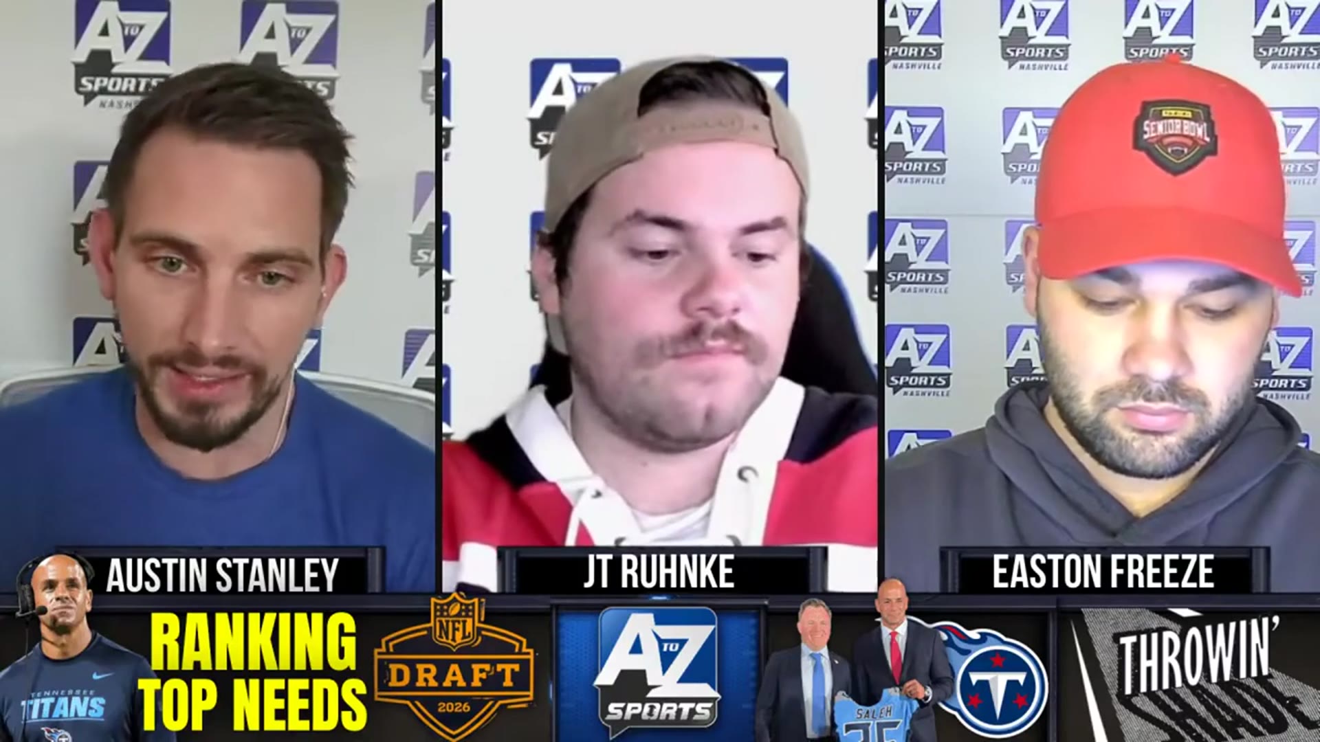 Video thumbnail for a to z sports nashville: titans offseason: ranking positional needs & top nfl free agent targets