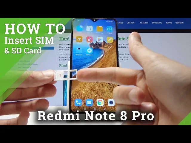Video thumbnail for How to Insert SIM & SD Card in XIAOMI Redmi Note 8 Pro - Nano SIM & Micro SD Card Installation