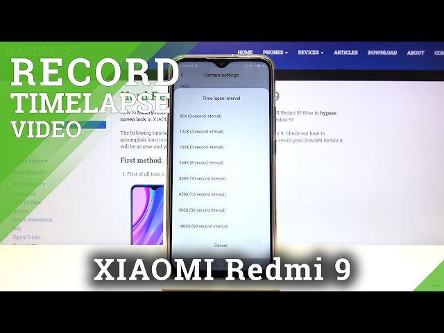Video thumbnail for XIAOMI Redmi 9 – Mange Camera Settings & Change Speed of Timelapse Recording