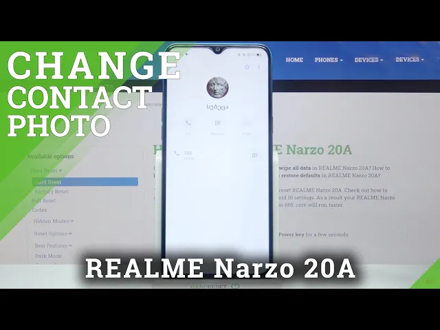 Video thumbnail for REALME Narzo 20A – Personalize Contacts & Add Pictures to Numbers