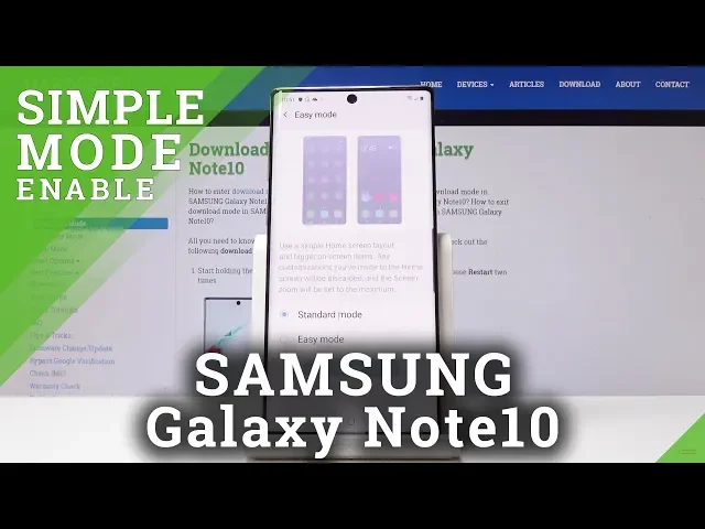 Video thumbnail for How to Activate Simple Mode in SAMSUNG Galaxy Note 10 - Large Icons