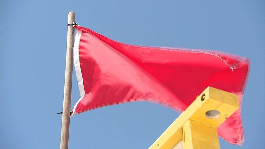 Video thumbnail for Shark spotted off Lido Beach, prompting red flag at four South Shore beaches