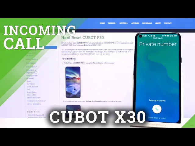 Video thumbnail for CUBOT X30 - Call Options & Incoming Call Screen