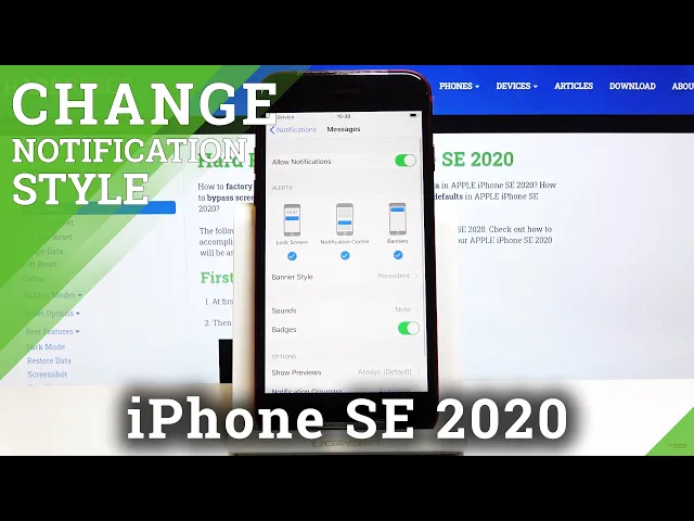 Video thumbnail for How to Manage Message Notifications in iPhone SE 2020 – Message Notifications