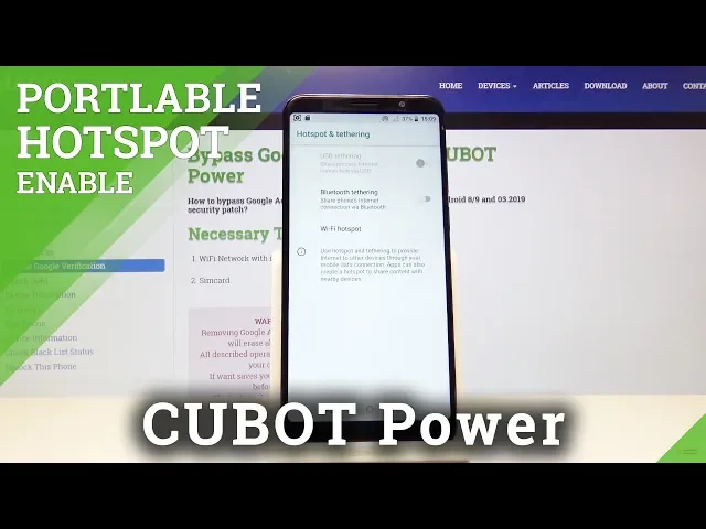 Video thumbnail for How to Activate Portable Hotspot in CUBOT Power - Mobile Data Sharing