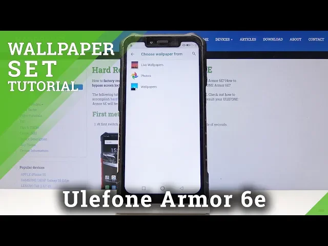 Video thumbnail for How to Personalize Desktop in Ulefone Armor 6E - Change Wallpaper