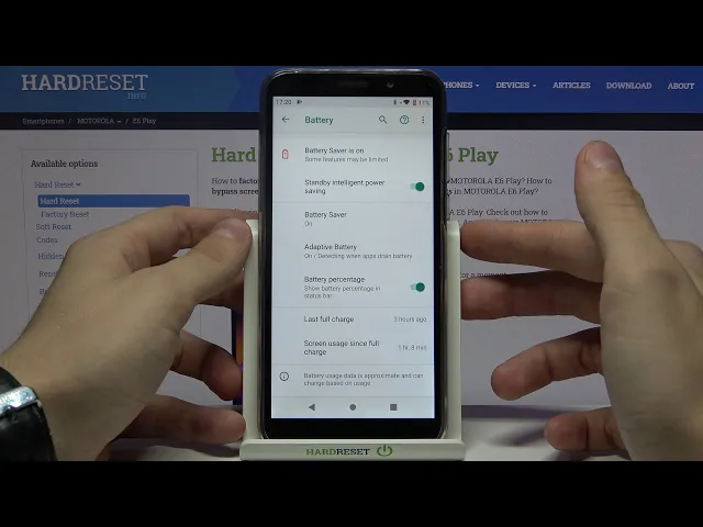 Video thumbnail for How to Enable Battery Percentage on MOTOROLA E6 Play – Check Battery Level