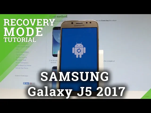 Video thumbnail for How to Enter Recovery Mode in SAMSUNG Galaxy J5 2017 |HardReset.info