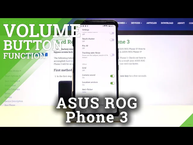 Video thumbnail for How to Change Volume Buttons Function in ASUS ROG Phone 3 – Find Camera App Options
