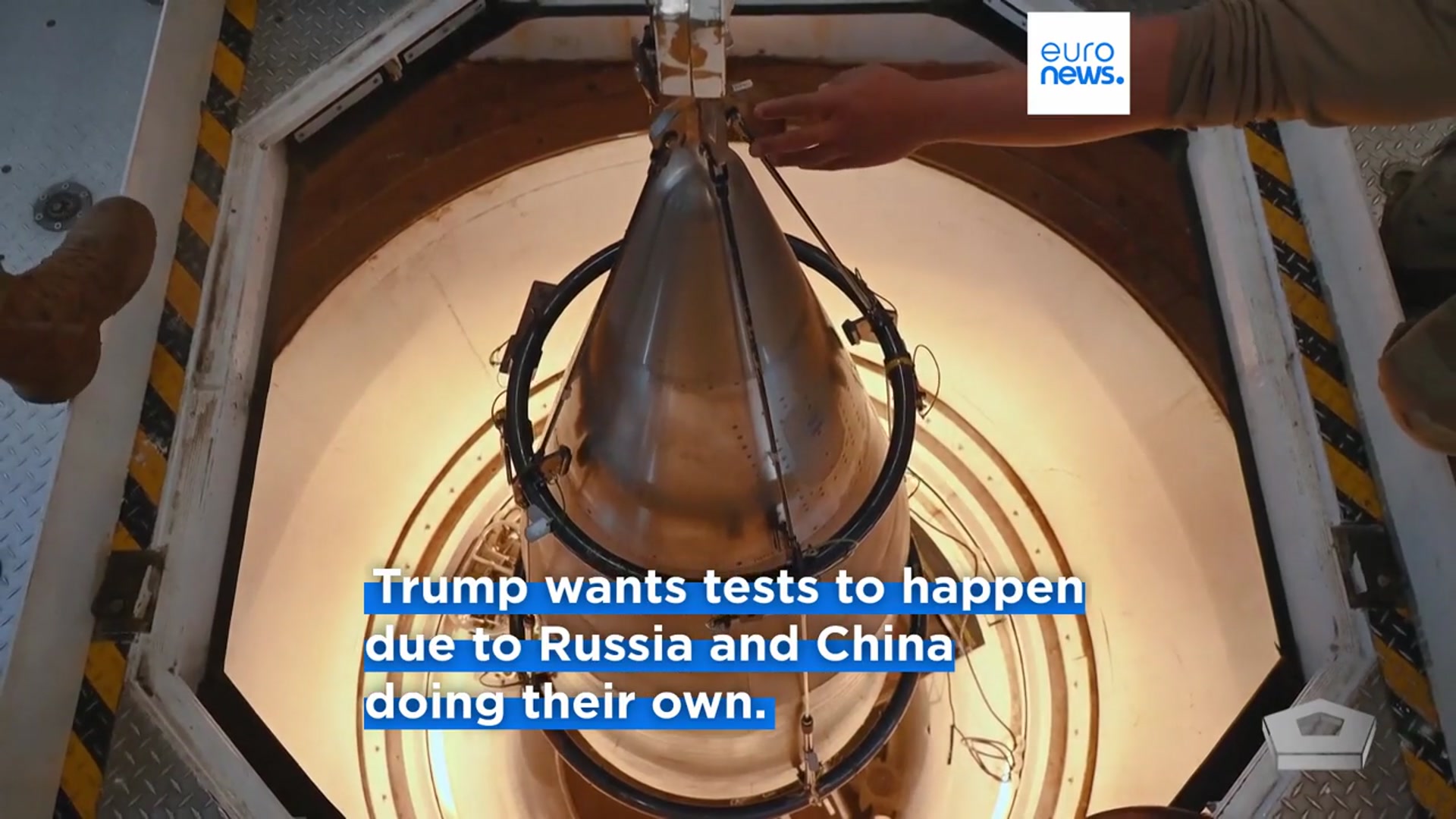 'Video thumbnail for US will resume testing nuclear weapons for first time in 30 years, Trump says'