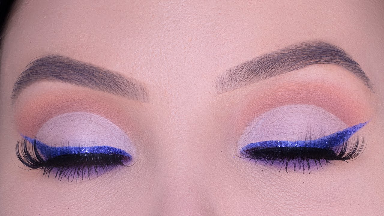 Video thumbnail for Purple Glitter Eyeliner Cut Crease Makeup Tutorial