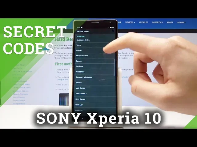 Video thumbnail for Secret Codes SONY Xperia 10 - Advanced Info / Hidden Mode