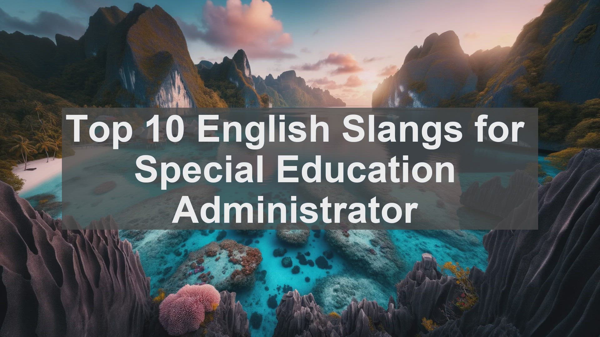 'Video thumbnail for Top 10 English Slangs for Special Education Administrator'