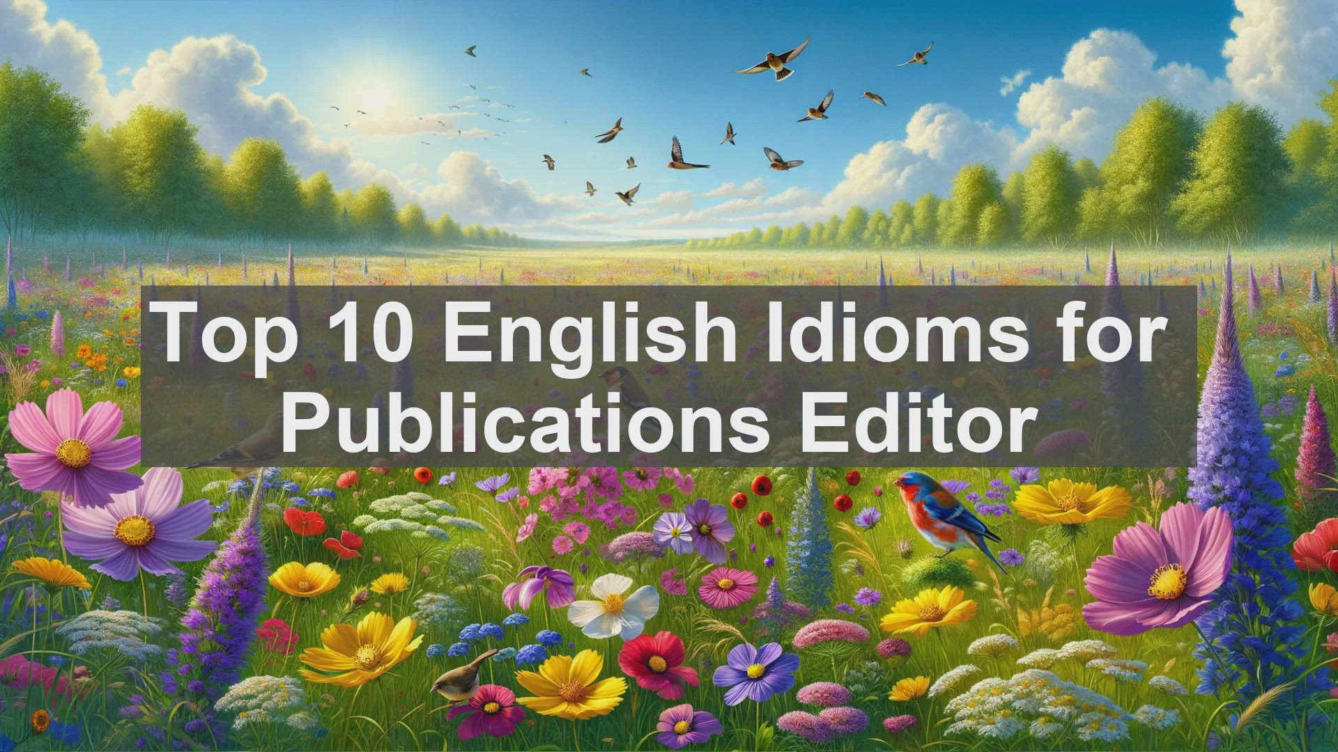 'Video thumbnail for Top 10 English Idioms for Publications Editor'