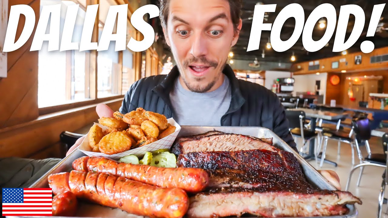 Video thumbnail for EPIC DALLAS FOOD TOUR! BEST TEXAS BBQ, SOUL FOOD & MORE!