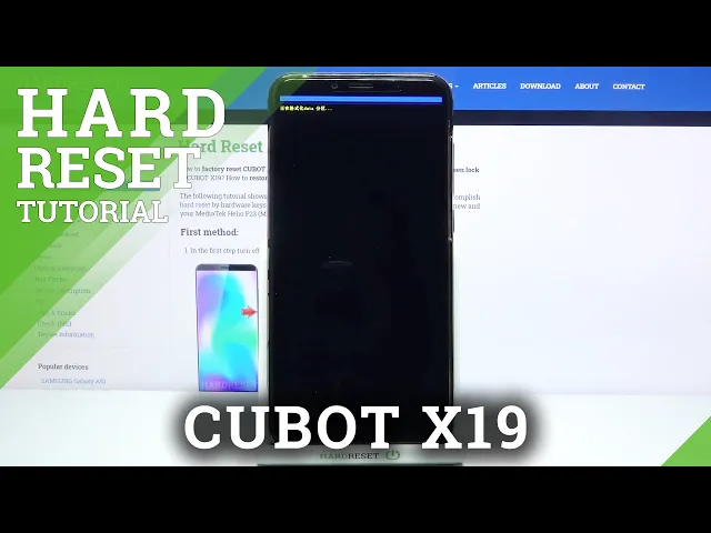 Video thumbnail for How to Hard Reset CUBOT X19 – Perform Hard Reset via Factory Mode