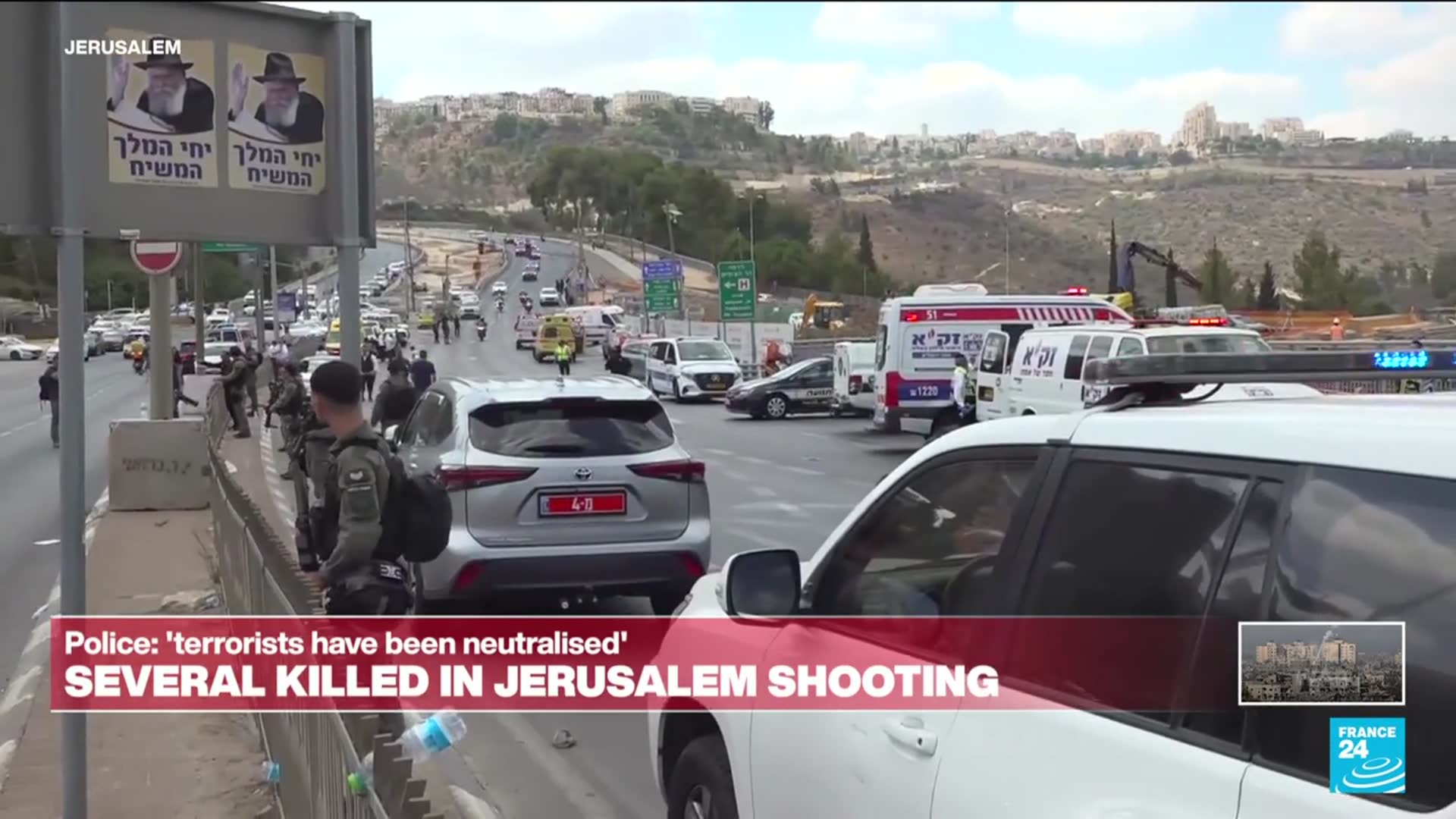 'Video thumbnail for Deadly shooting attack at Jerusalem bus stop'