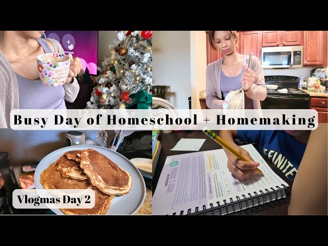Video thumbnail for Clean With Me + Homeschool: Day in the Life of Stay at Home Mom | 12 Days of Christmas Vlogs Day 2