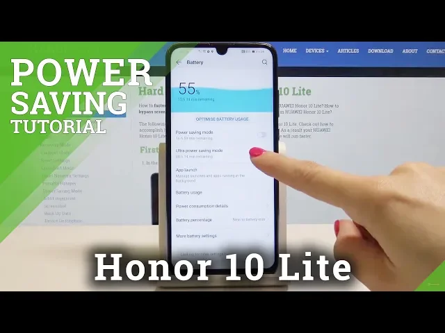 Video thumbnail for How to Activate Power Saving Mode in HUAWEI Honor 10 lite - Extend Battery Life
