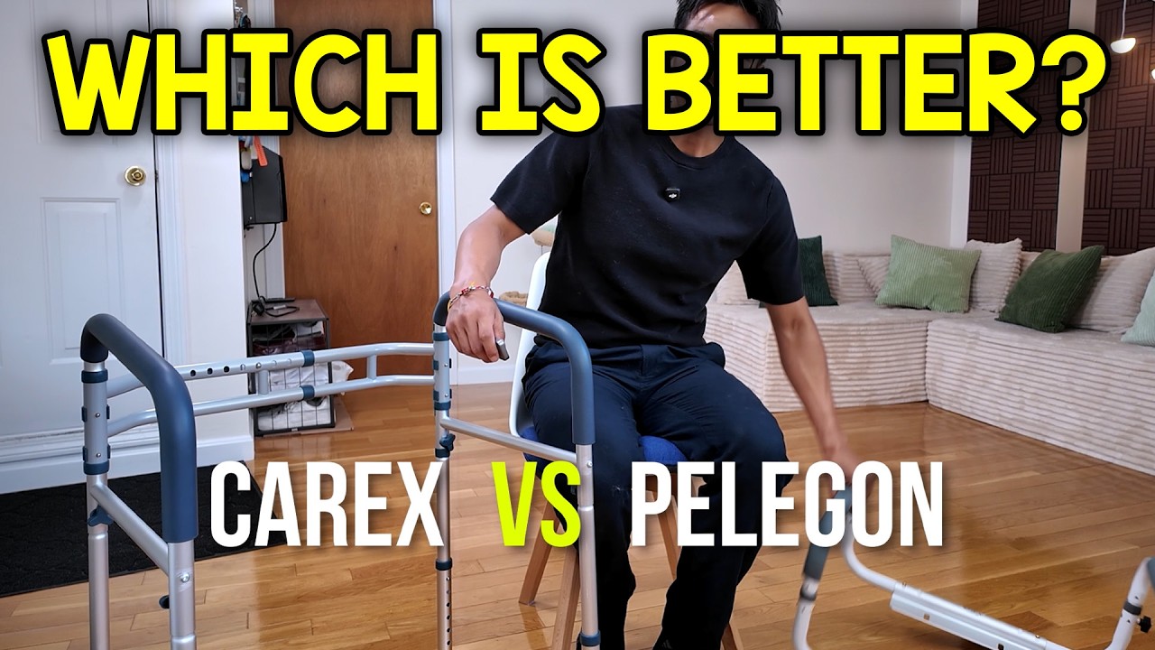 Video thumbnail for Carex vs PELEGON Toilet Safety Rails (Which Is Better?)