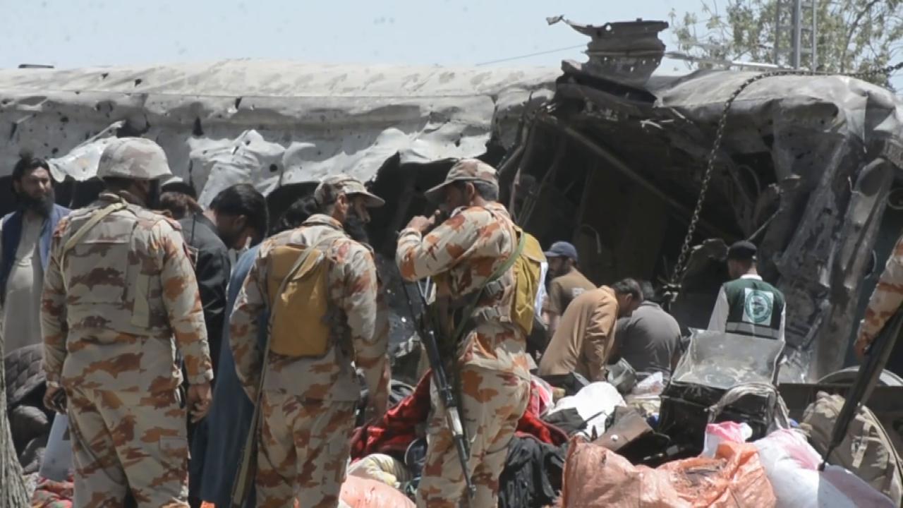 Video thumbnail for Pakistan: Suspected suicide bombing targeting train in Pakistan kills 23, injures 70.