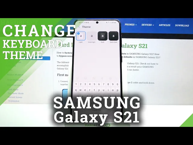 Video thumbnail for How to Change Keyboard Theme in SAMSUNG Galaxy S21 – Find Keyboard Layout Options