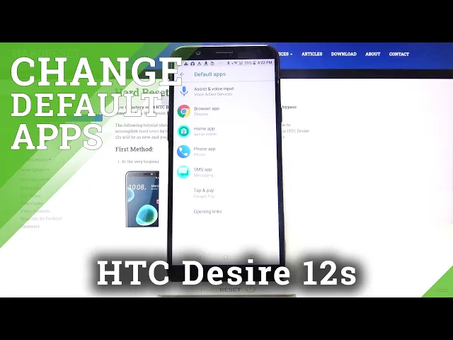 Video thumbnail for HTC Desire 12s – Manage Apps Settings & Choose Default Browser